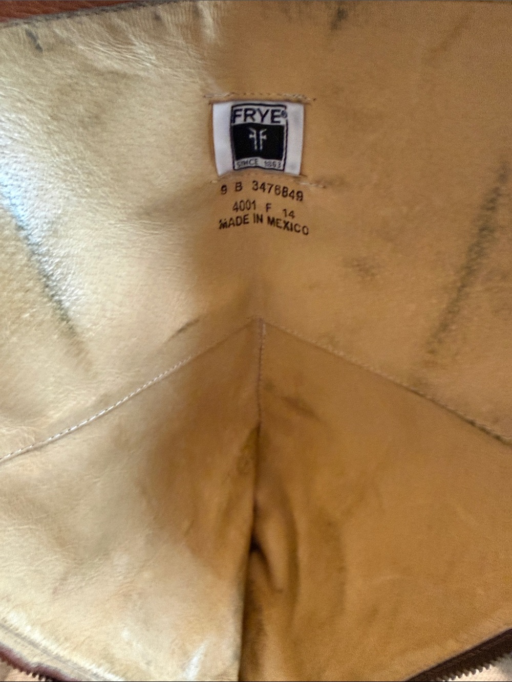 FRYE Women’s Phillip Harness Tall Leather Riding Boots in Cognac Brown Size 9 - Picture 16 of 16
